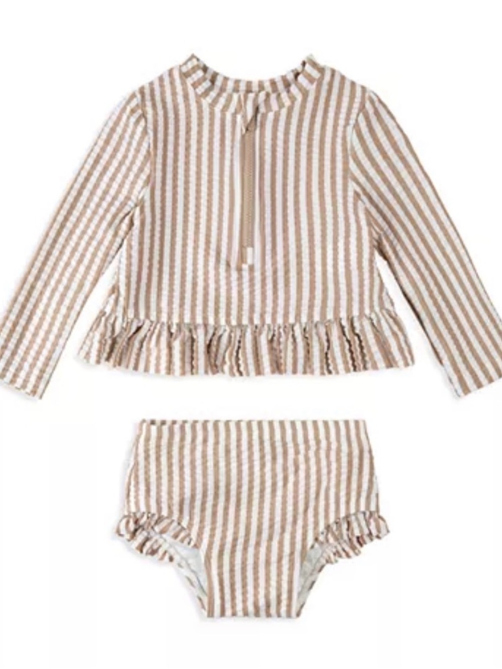 NWT Petit Lem Girls' Rash Guard Two Piece Swimsuit Sz 4